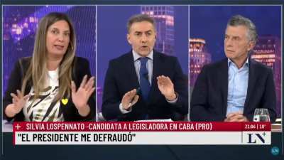 Macri con Silvia Lospennato (Que no saca ficha limpia en CABA teniendo mayoría legislativa): 