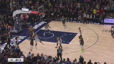 [Highlight] Anthony Edwards and arguably Mike Conley are fouled on the last possession with no call in MN's 124-123 OT loss