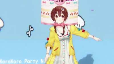 yayy korone birthday party dance! | Omiya x Kanauru