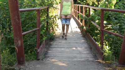 Walking With The Panties Down