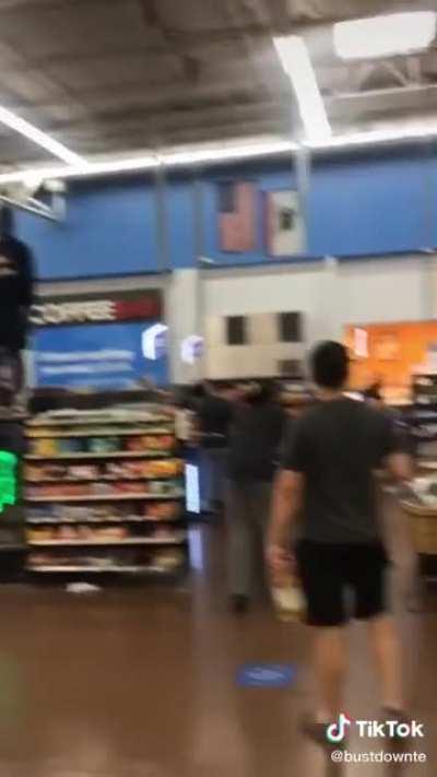 Going into Walmart and screaming for views