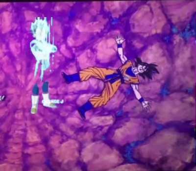 vegeta if he could move at the end of super hero: