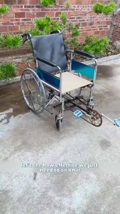 Cool wheelchair