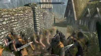 When the Whiterun guards get sick of you escaping jail all the time