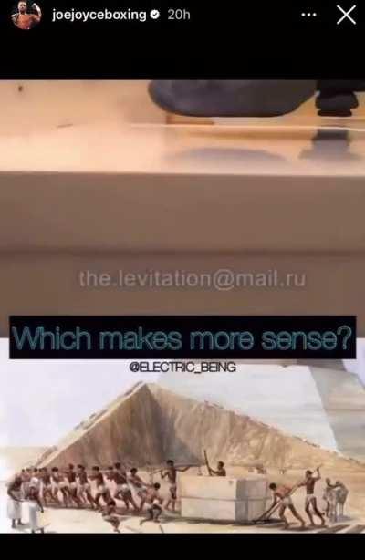 Wtf is joe Joyce sharing on his instagram ððð