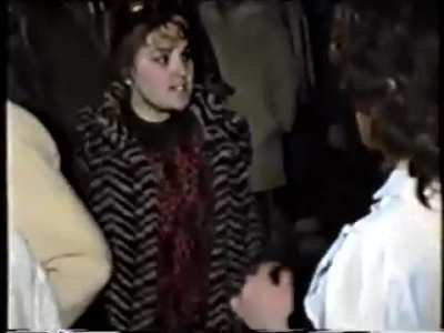 An 80s disco in the provinces. Are there any people here who remember that atmosphere?