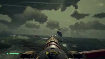 That's one way to sink a skeleton sloop...