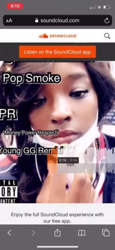 I found this on SoundCloud... don’t show this to pop smoke