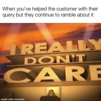 Please, continue, I have all day...