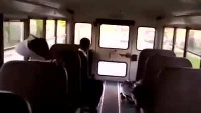 Driving on the sidewalk