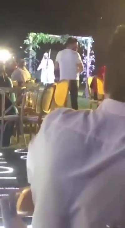 Man shot dead during wedding.