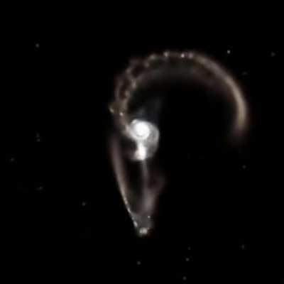 When Galaxies Collide; This Simulation Pauses to Reproduce Images from the Hubble Space Telescope