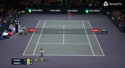 Two more highlights from Carlitos vs. Hubi Hurkacz at Rotterdam Open