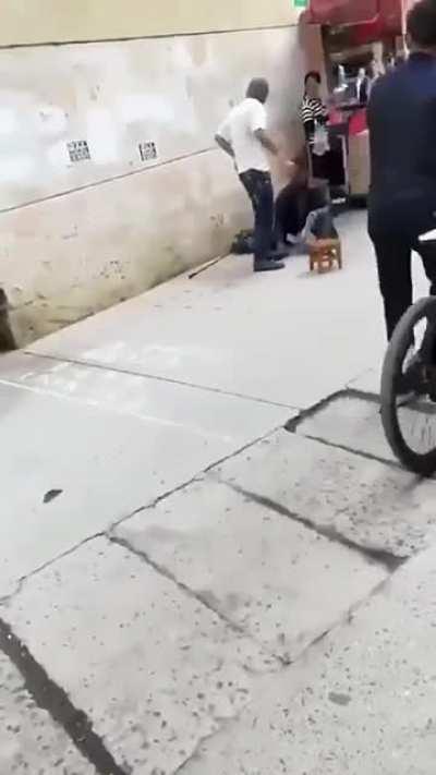 Never bully a homeless man