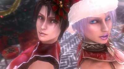 Taki & Ivy's Double Christmas Buttjob (noname55) [Soul Calibur]