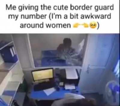 A bit awkward round woman