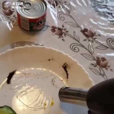 Trying to save breakfast