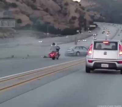 When your motorcycle is better than the car.