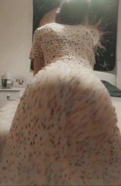 Throwing it back in a summer dress