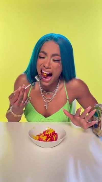 First We Feast: Sasha Banks tries to eat watermelon… with mustard