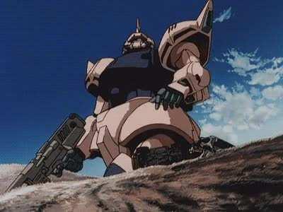 Newbie to the older series, but have become obsessed with this gif. I believe the suit is a Gelgoog from War in the Pocket, looking for confirmation, thanks!