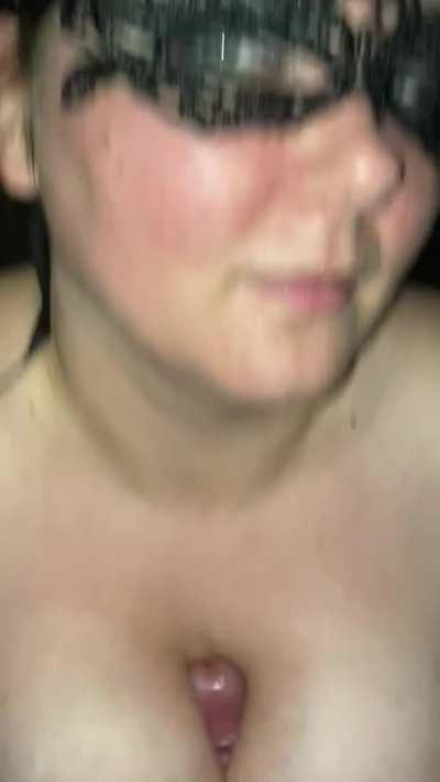 Titty fucking him till he cums