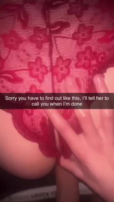 this girl i was fucking from the club had her boyfriend snapchatting her when i was adding myself, it was awkwarddddd