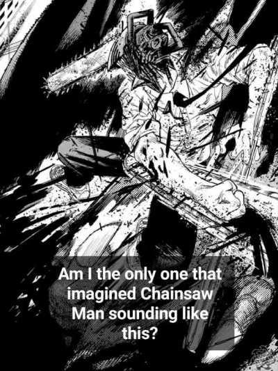 It wouldn't make sense since he's not cutting wood but I really wanted that rusty ass sound