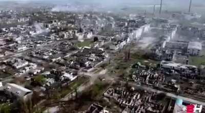 The city of Rubizhne was a peaceful civilian area with 60,000 inhabitants. russian fascist forces completely levelled it. And now there are 0 (zero) inhabitants.