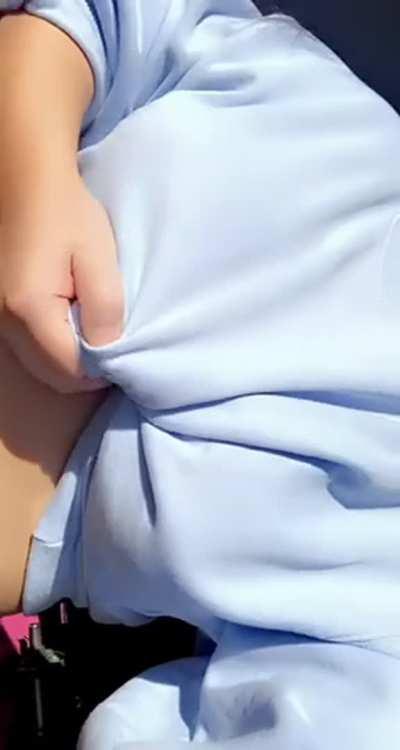 Big tits and pale nipples 💦💦 [OC]