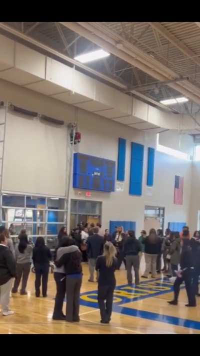 High school security guard caught with almost 400 videos of girls changing in lockerooms. Angry parents prevent and crowd his leave