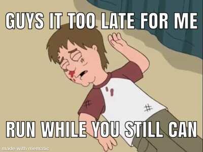 He’s here!!!!!😡😡run