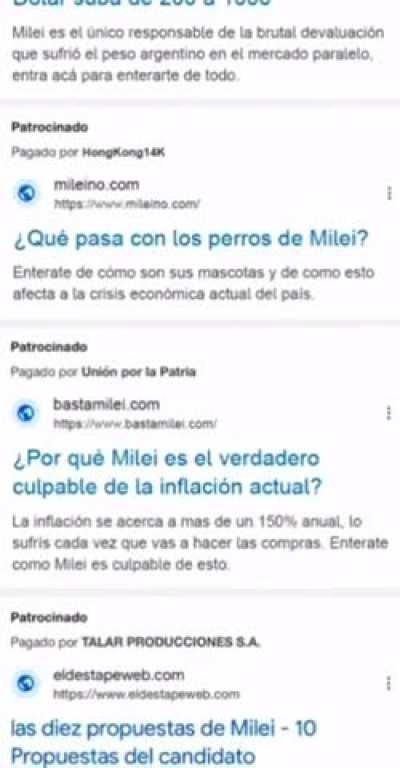 La plata que falta en las escuelas, en las villas y en los sueldos está acá: pagando propaganda sucia, tendenciosa y confrontativa
