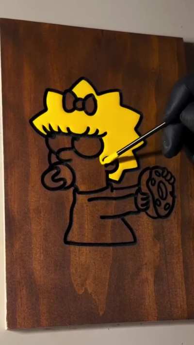 Satisfactory painting on wood. Vía @foxhousewoodwork On IG