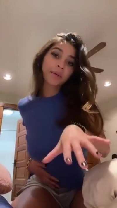 in a blue shirt 💙