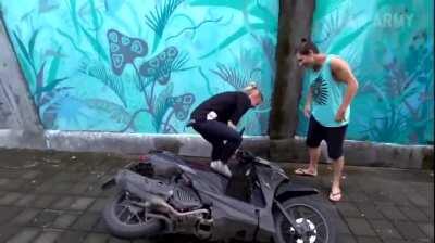Making a Social media Stunt Video on a Motorcycle which is on... WCGW
