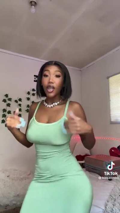 Mint green, blue nails