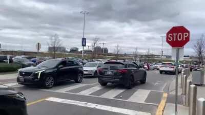 Yorkdale Mall is PACKED today, ahead of lockdown on Monday