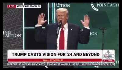 Trump: You have to get out and vote. You won’t have to do it anymore. Four years, it will be fixed, it will be fine. You won’t have to vote anymore.. In four years, you won’t have to vote again.