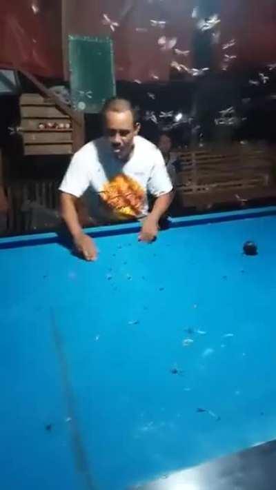 Michael dealing with the bugs