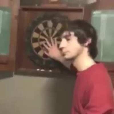 Throwing darts at your friends