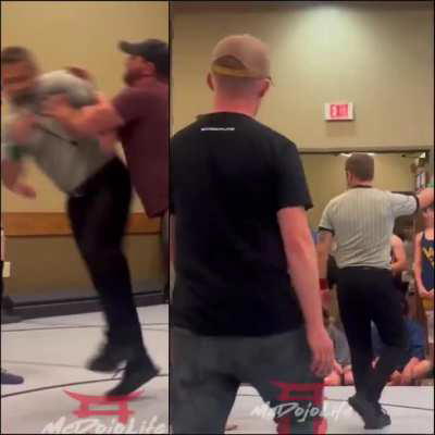 A father physically assaulted a referee during his son’s match because his son was losing 