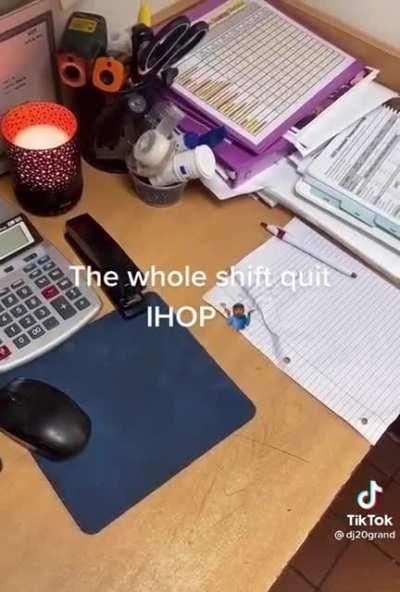 Customer tried to get some IHOP pancakes but there were no workers to be found.