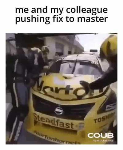 it had to happen fast