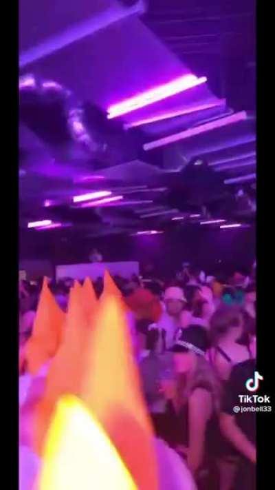 Group of traffic cones on Halloween. Credit to jonbell33 on tiktok