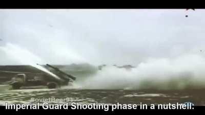 A light bombardment to warm up the guns!