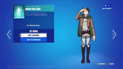 Attack on Titan has officially hit Fortnite and it sure is something