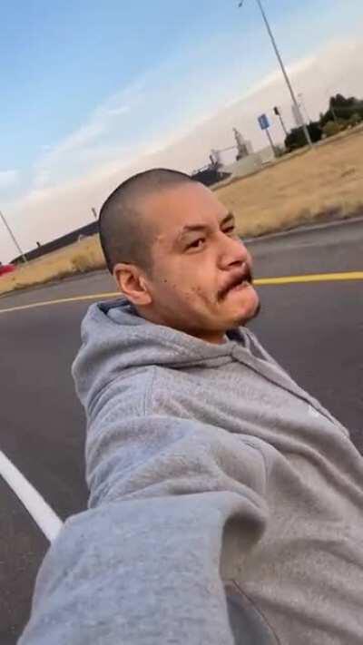 This Chad commuting in style.