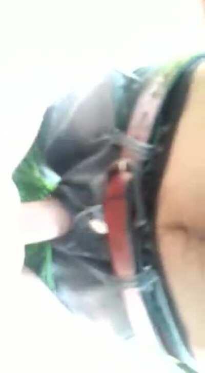 Shy paki muslim girl in hijab gets fucked in her shaved pussy outside