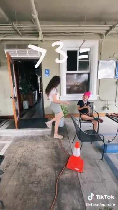 When you're in public and you see someone you know